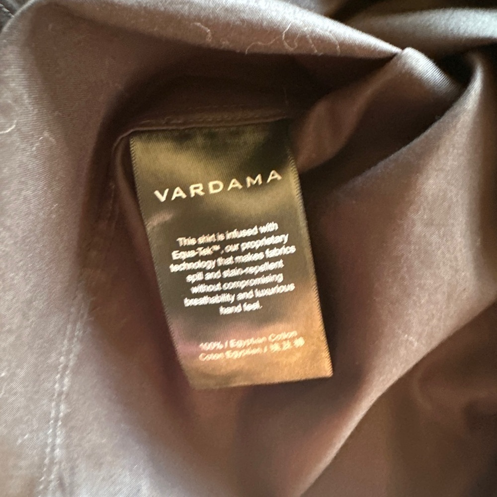Vardama New York men's Shirt Black Button down Size Extra Large - Picture 5 of 7